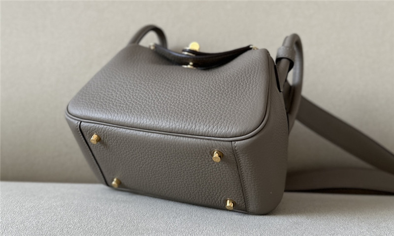 H**me5 mini lindy bag grey