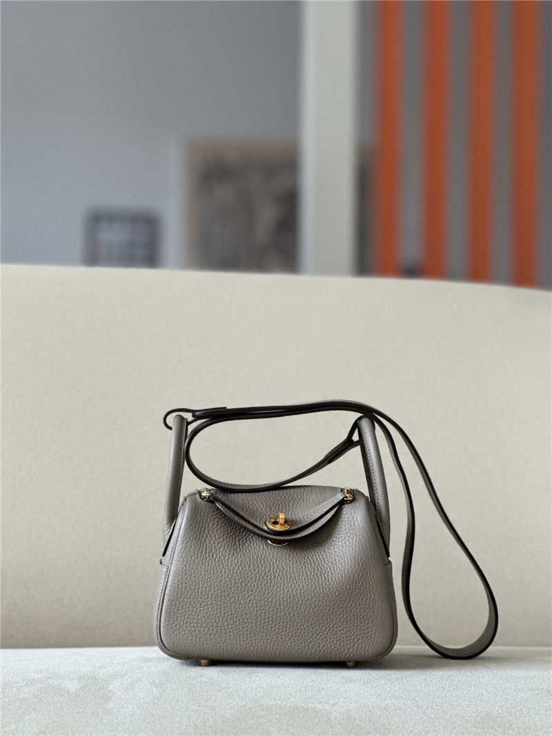 Hermes Mini Lindy Bag Grey