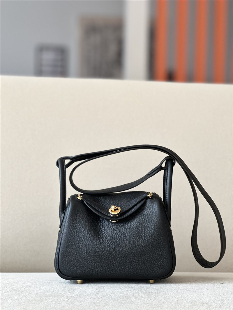 Hermes Mini Lindy Bag Black