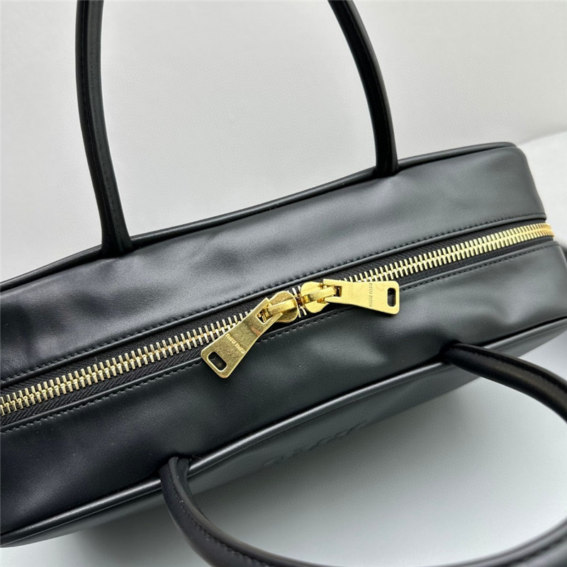 Miu Miu Leather Beau Bag Black