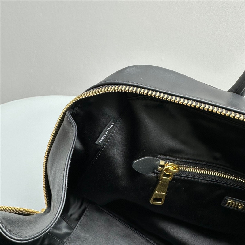 Miu Miu Leather Beau Bag Black
