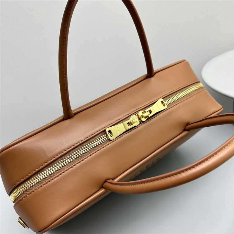Miu Miu Leather Beau Bag Brown