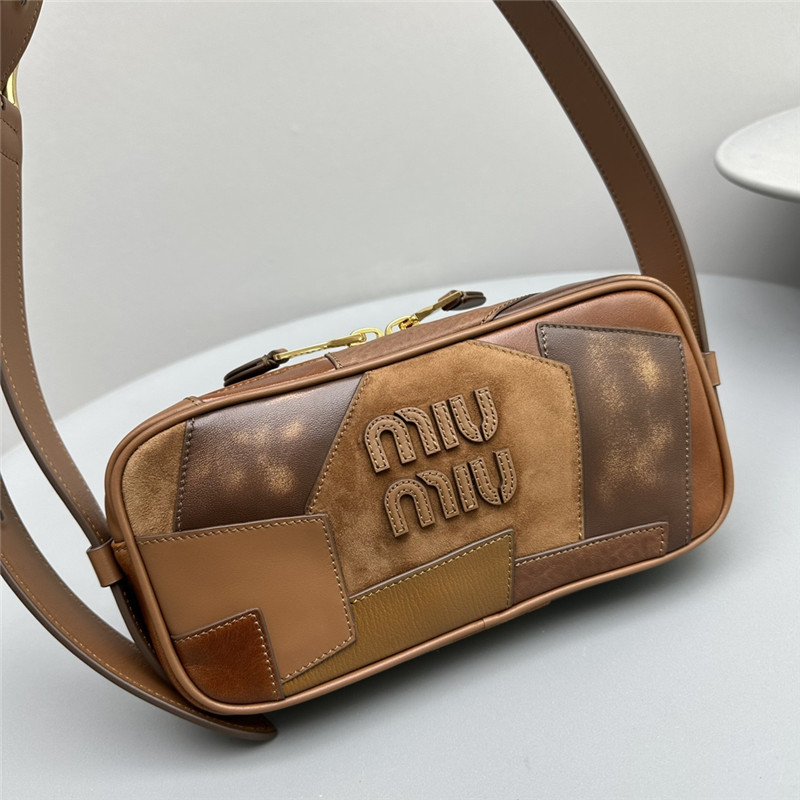 Miu Miu Beau Leather Patchwork Bag
