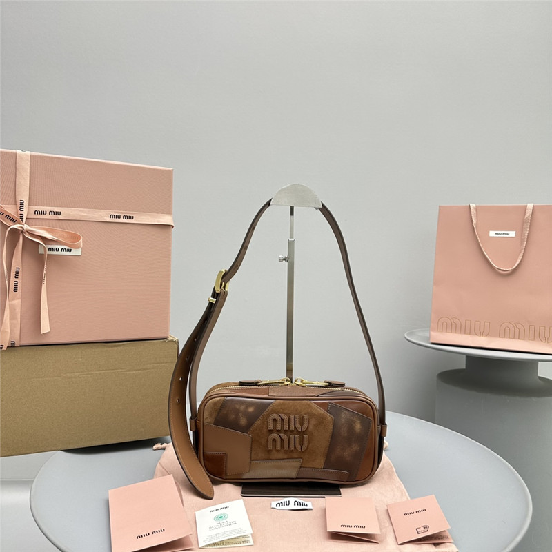 Miu Miu Beau Leather Patchwork Bag