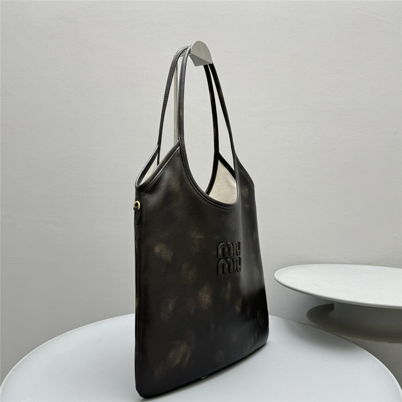 Miu Miu Logo Hobo Shoulder Bag