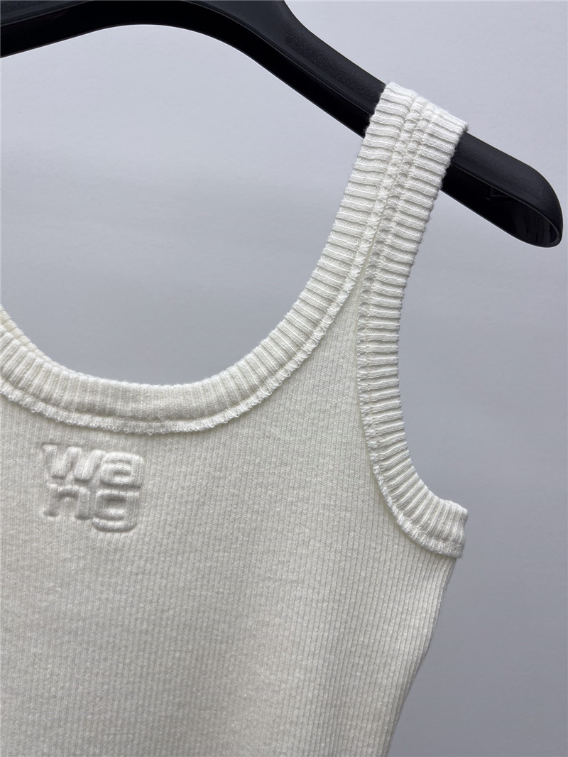 A1exa*der wang logo embossed knitted vest