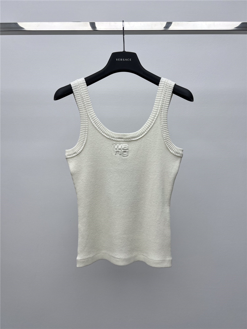 A1exa*der wang logo embossed knitted vest