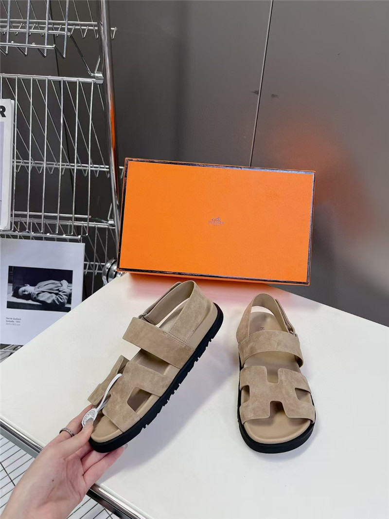 H**me5 chypre sandal beige suede calfskin