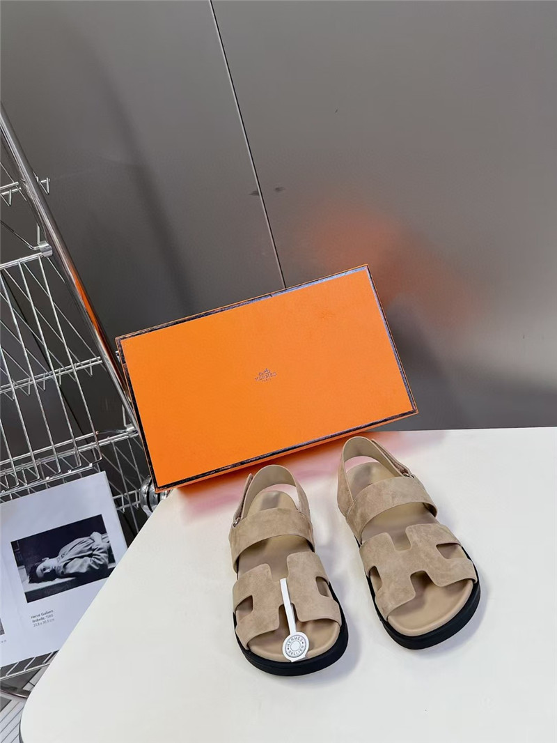 H**me5 chypre sandal beige suede calfskin