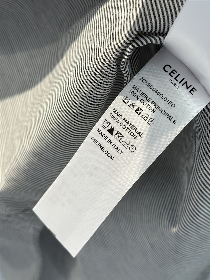 Ce1i*e logo striped arc de triomphe tie shirt