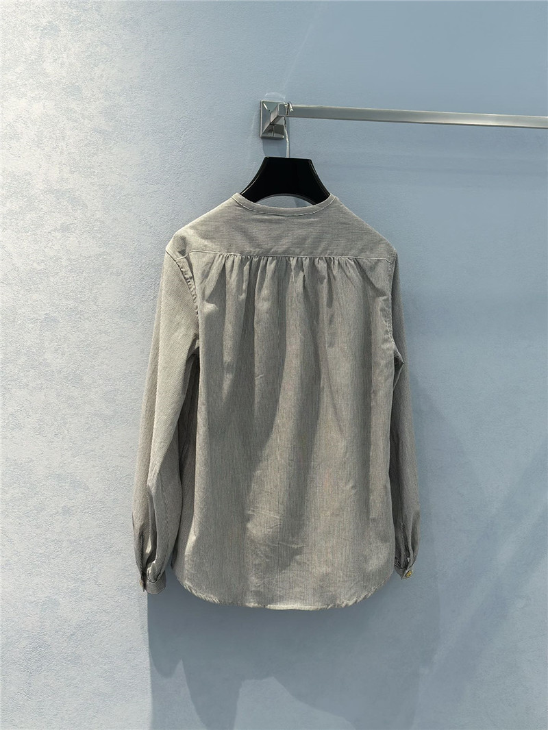 Ce1i*e logo striped arc de triomphe tie shirt