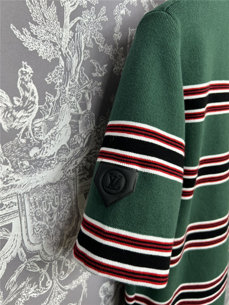 l0vis Vvtt0n lv striped knit short sleeves