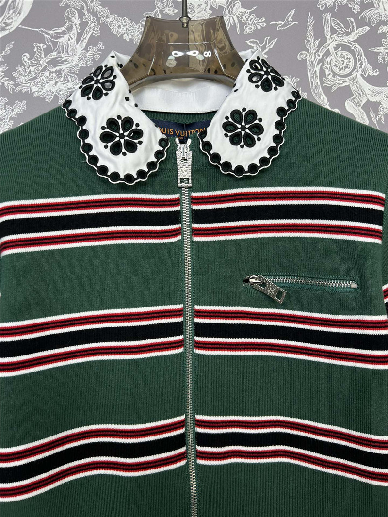 l0vis Vvtt0n lv striped knit short sleeves