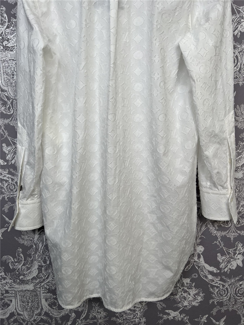 l0vis Vvtt0n lv jacquard long shirt