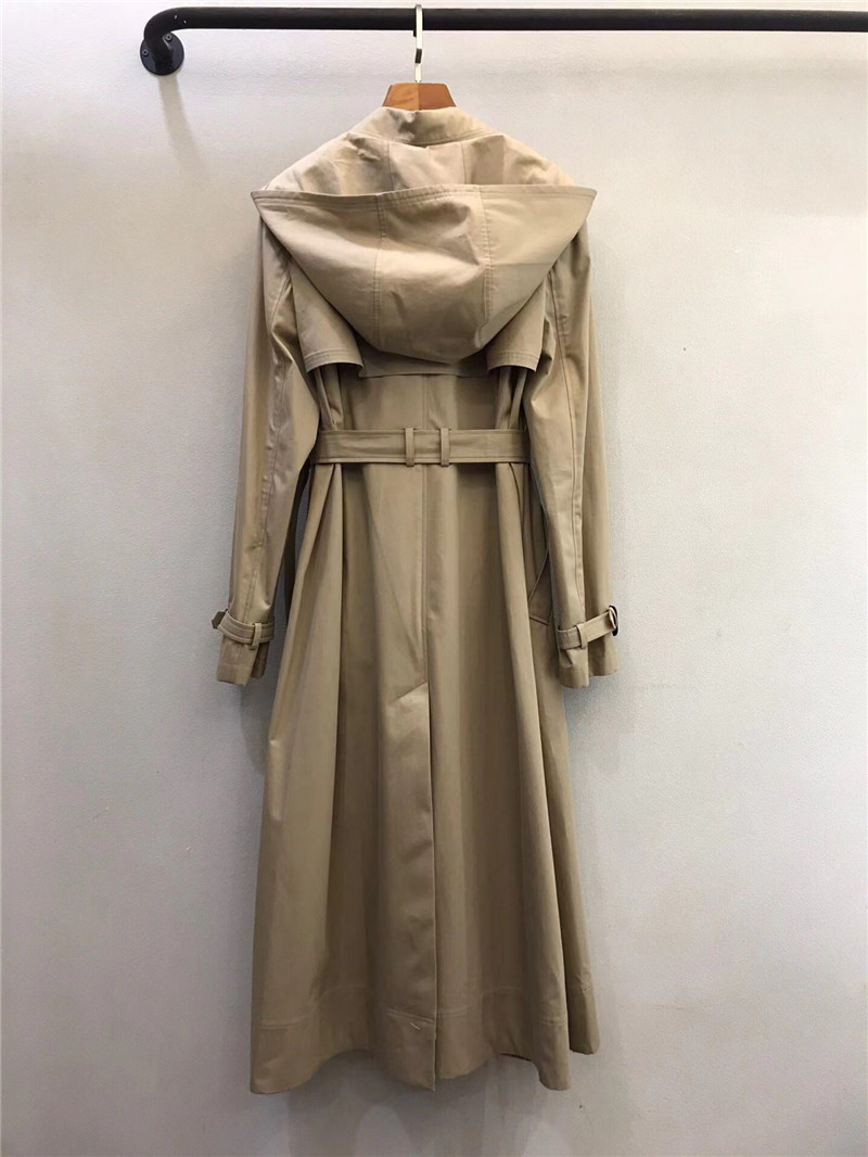 D10r cd hooded long trench coat
