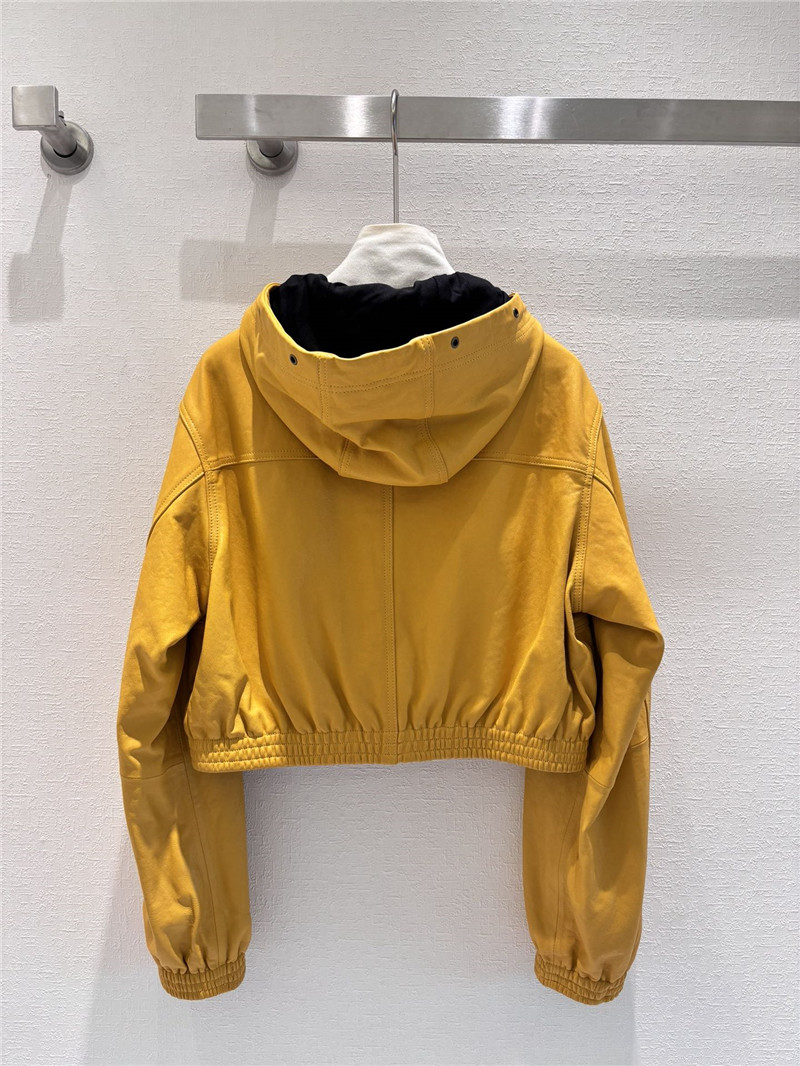 Ba1en*iaga hooded cropped sheepskin jacket