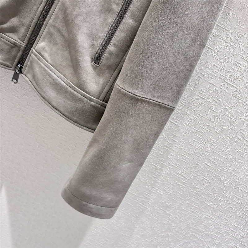 BC Grey Suede Biker Jacket