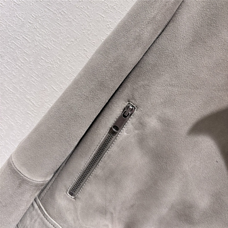 BC Grey Suede Biker Jacket