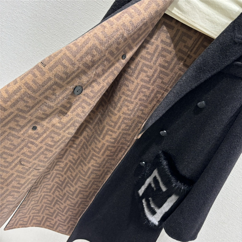 F**di lapel mink coat