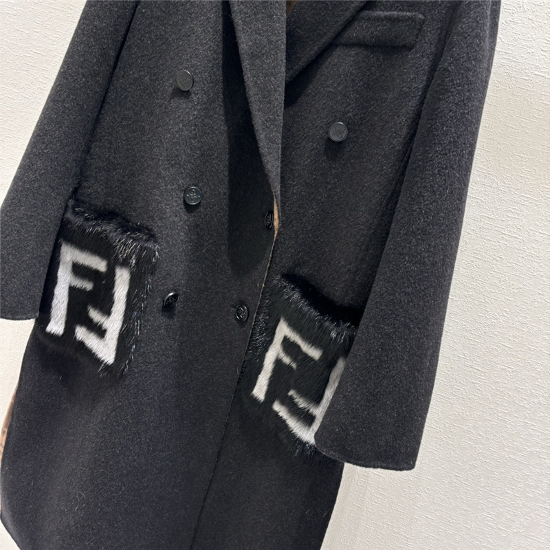 F**di lapel mink coat