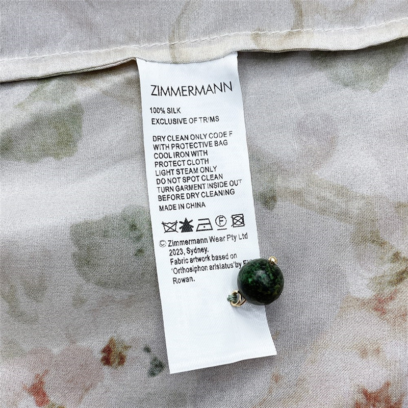 zimm silk top wide leg pants set