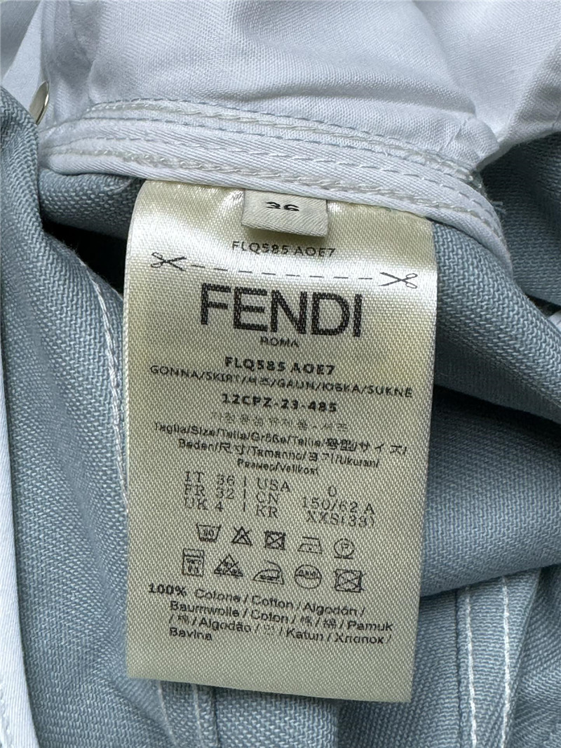 F**di zippered slit skirt