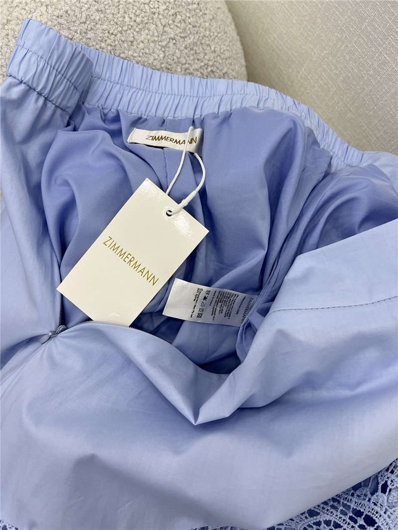 zimm water-soluble lace patchwork irregular skirt