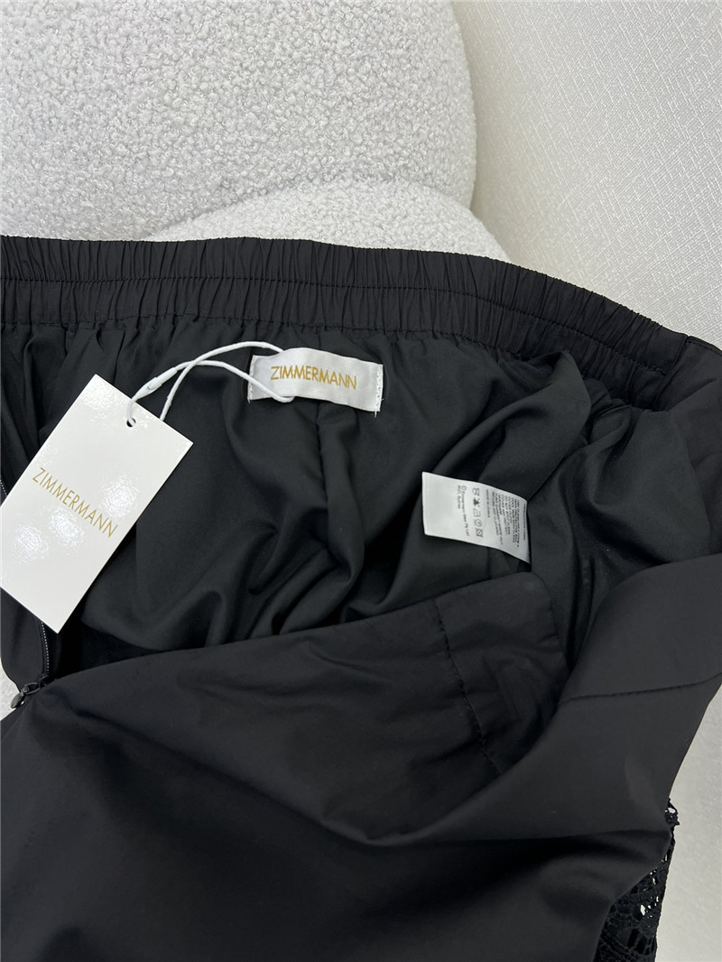 zimm water-soluble lace patchwork irregular skirt