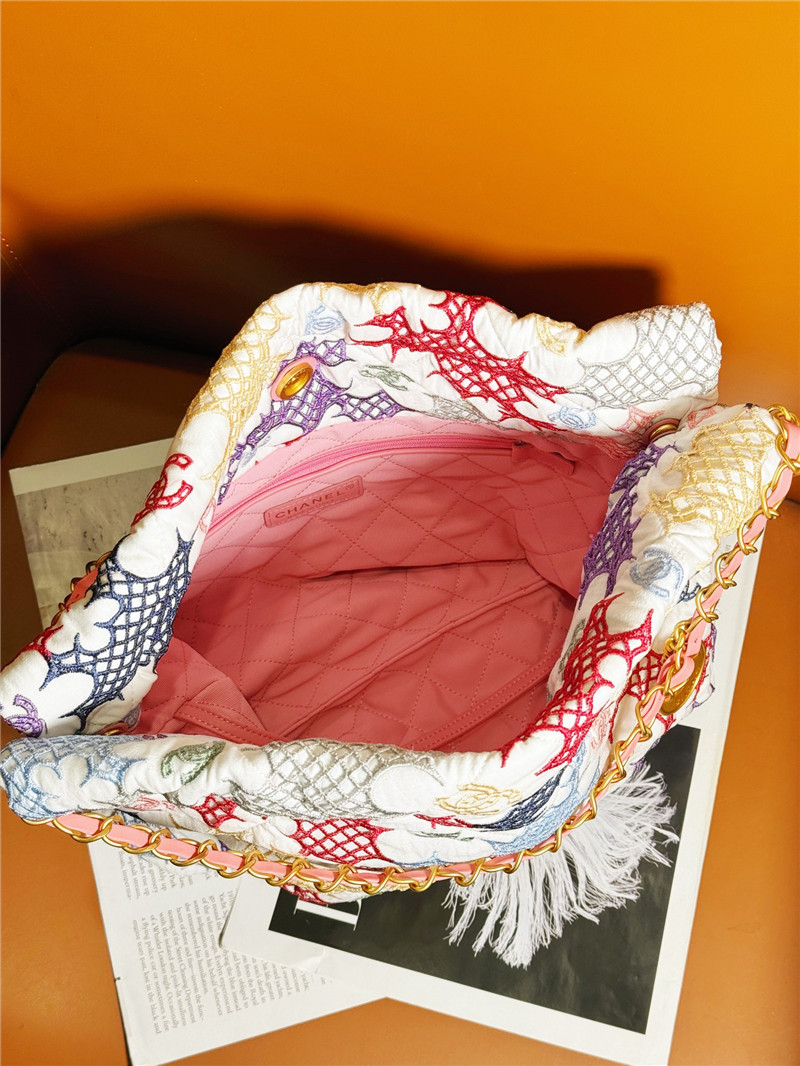 Ch**el flower patterns small 22 bag