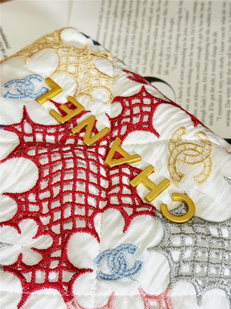 Ch**el flower patterns mini 22 bag