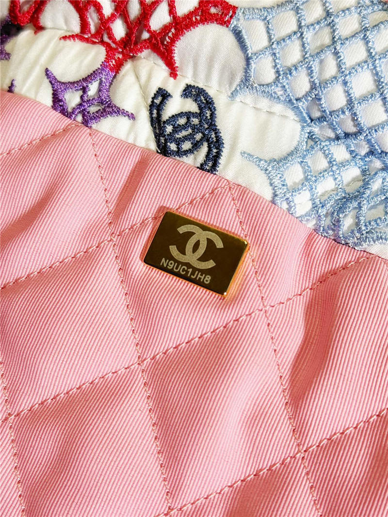 Ch**el flower patterns mini 22 bag