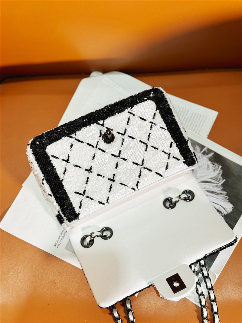 Ch**el sequin cf bag small