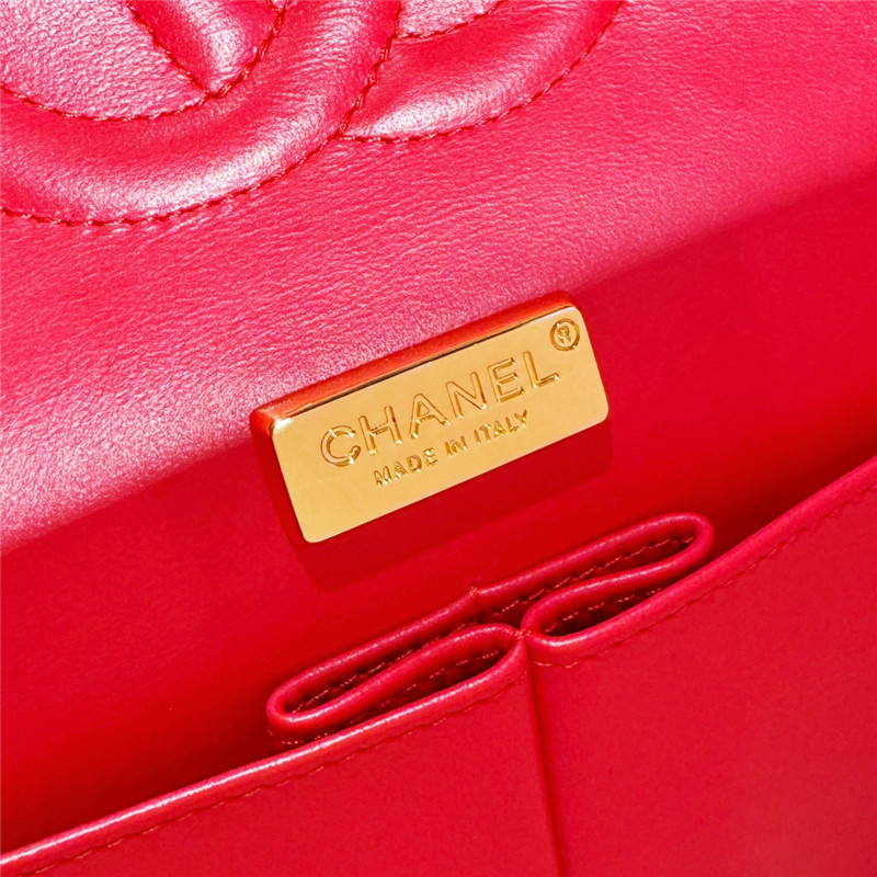 Ch**el woolen pink cf bag large