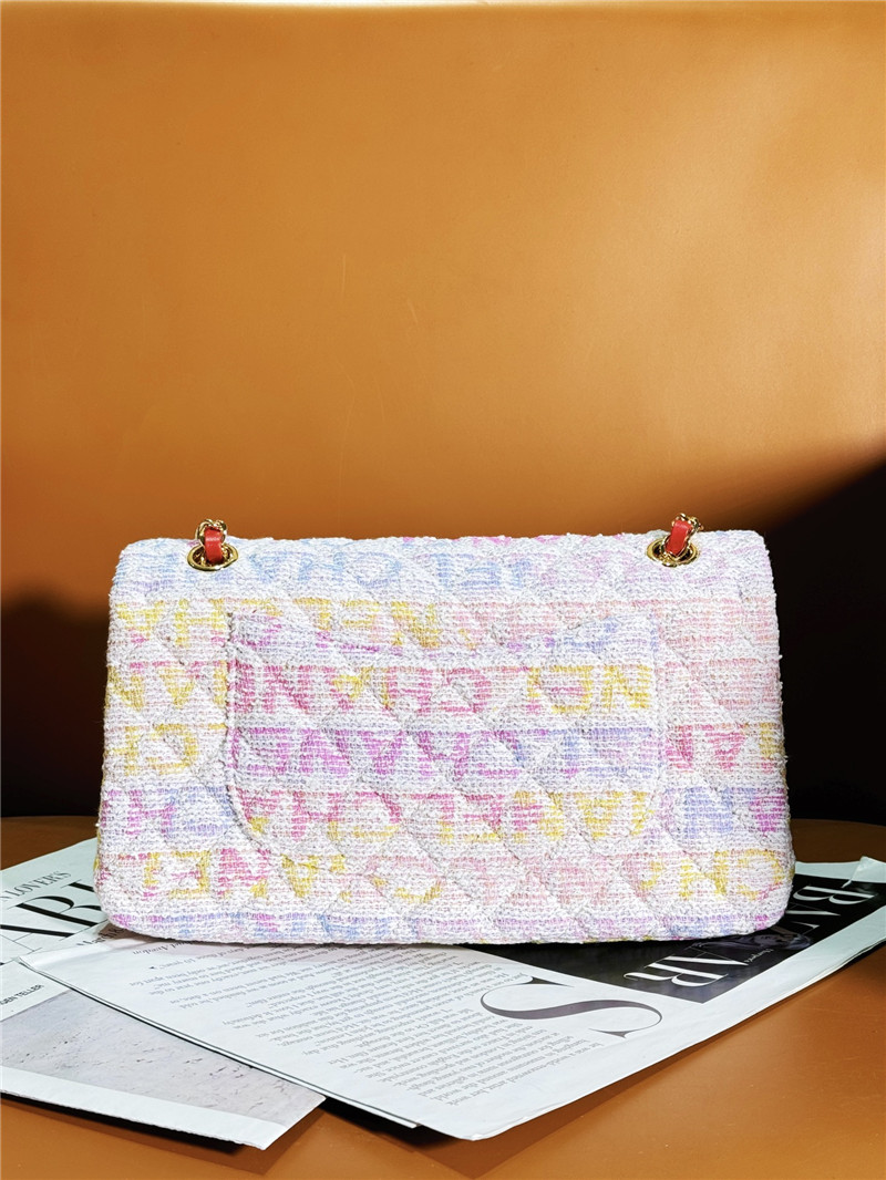 Ch**el woolen pink cf bag large