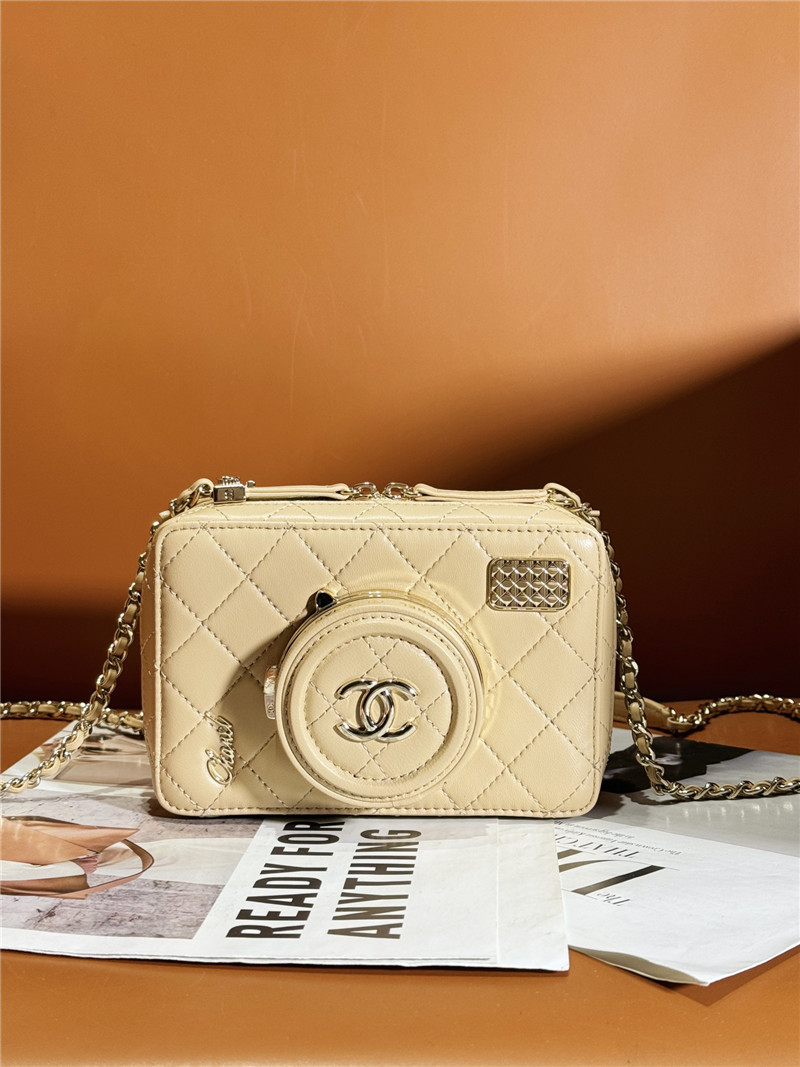 Chanel Beige Camera Bag