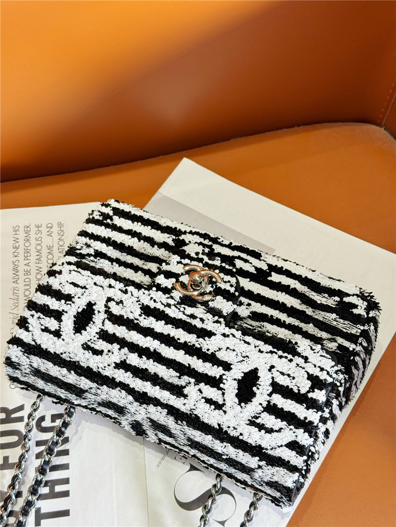 Ch**el sequin cf bag small