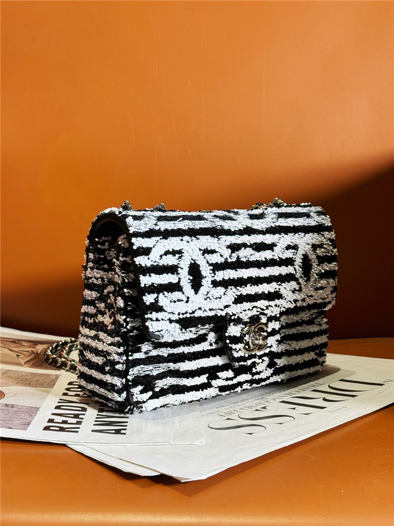Ch**el sequin cf bag small