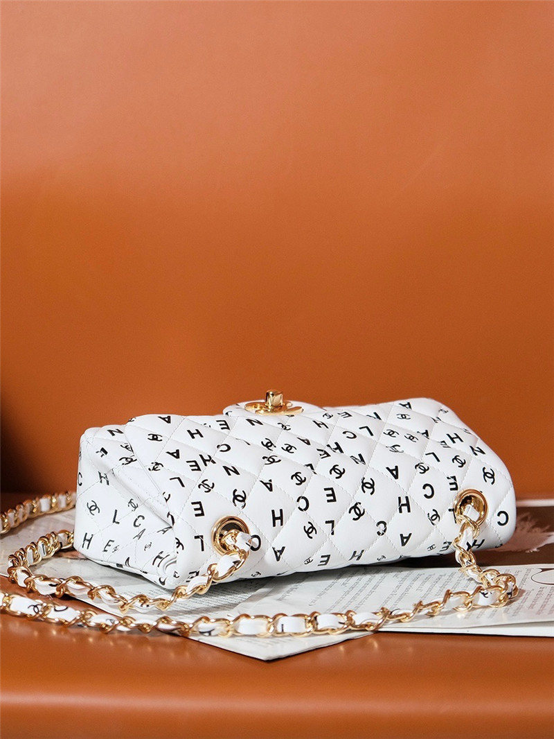 Ch**el limited edition graffiti letter cf bag small