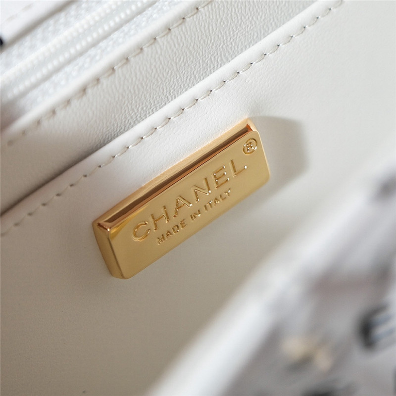 Ch**el limited edition graffiti letter cf bag small