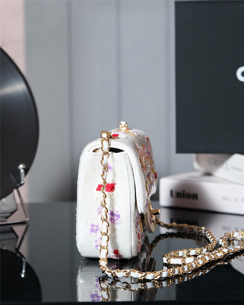 Ch**el sequin cf bag small
