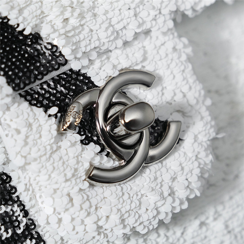 Ch**el bow sequin cf bag