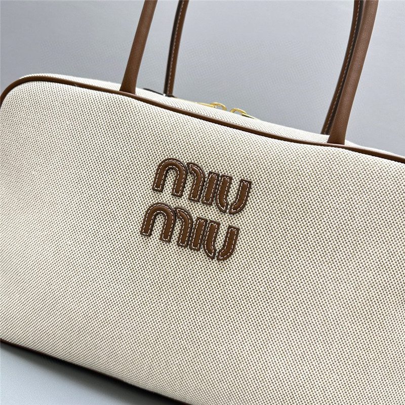 Miu Miu Canvas Bowling Bag