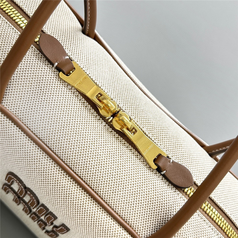 Miu Miu Canvas Bowling Bag