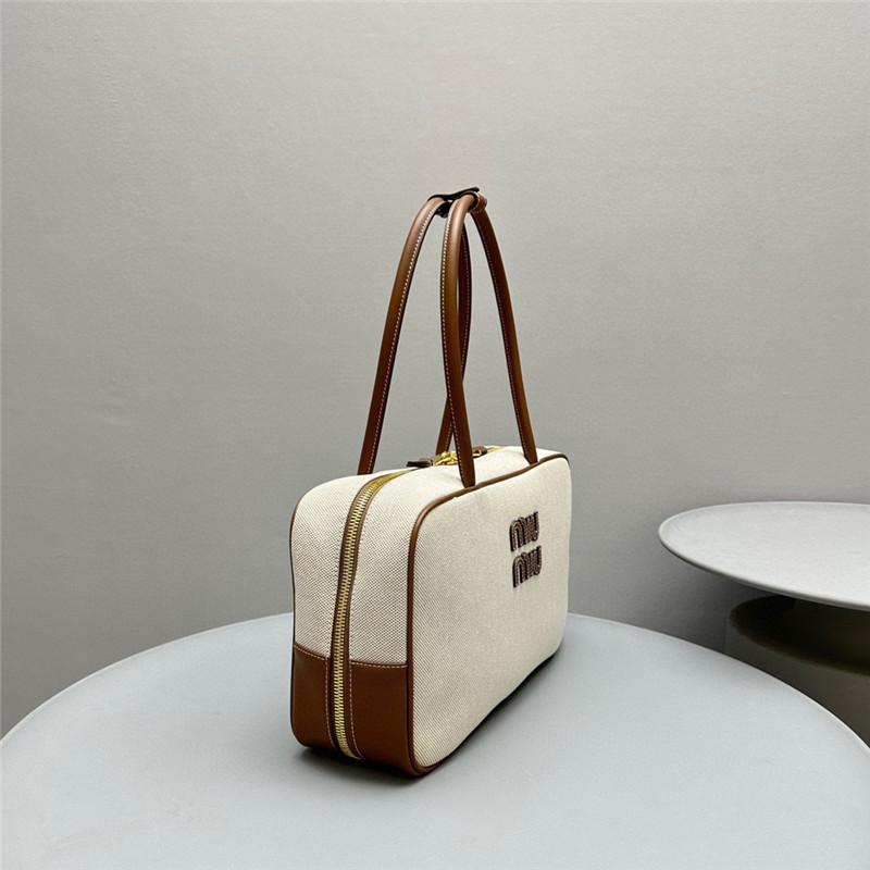 Miu Miu Canvas Bowling Bag