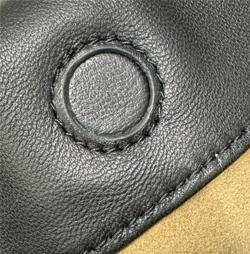 L0ew* flamenco black leather bag