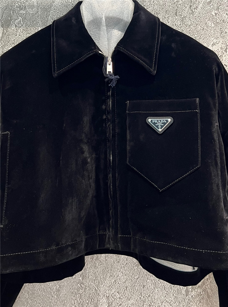 Prada Velvet Short Jacket