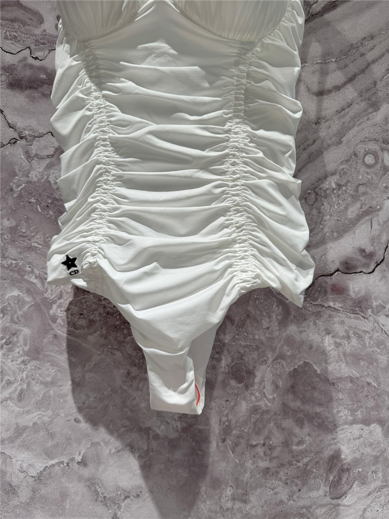 D10r white one-piece swimsuit