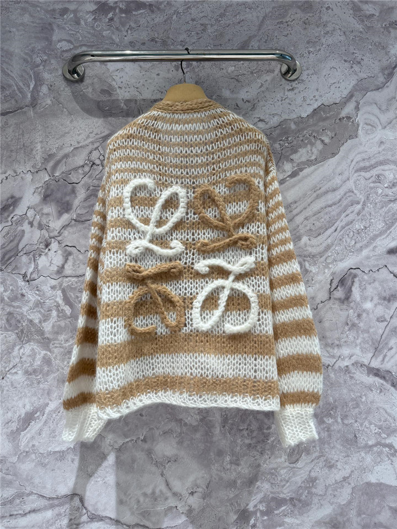 L0ew* striped mohair cardigan