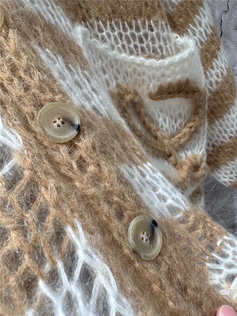 L0ew* striped mohair cardigan