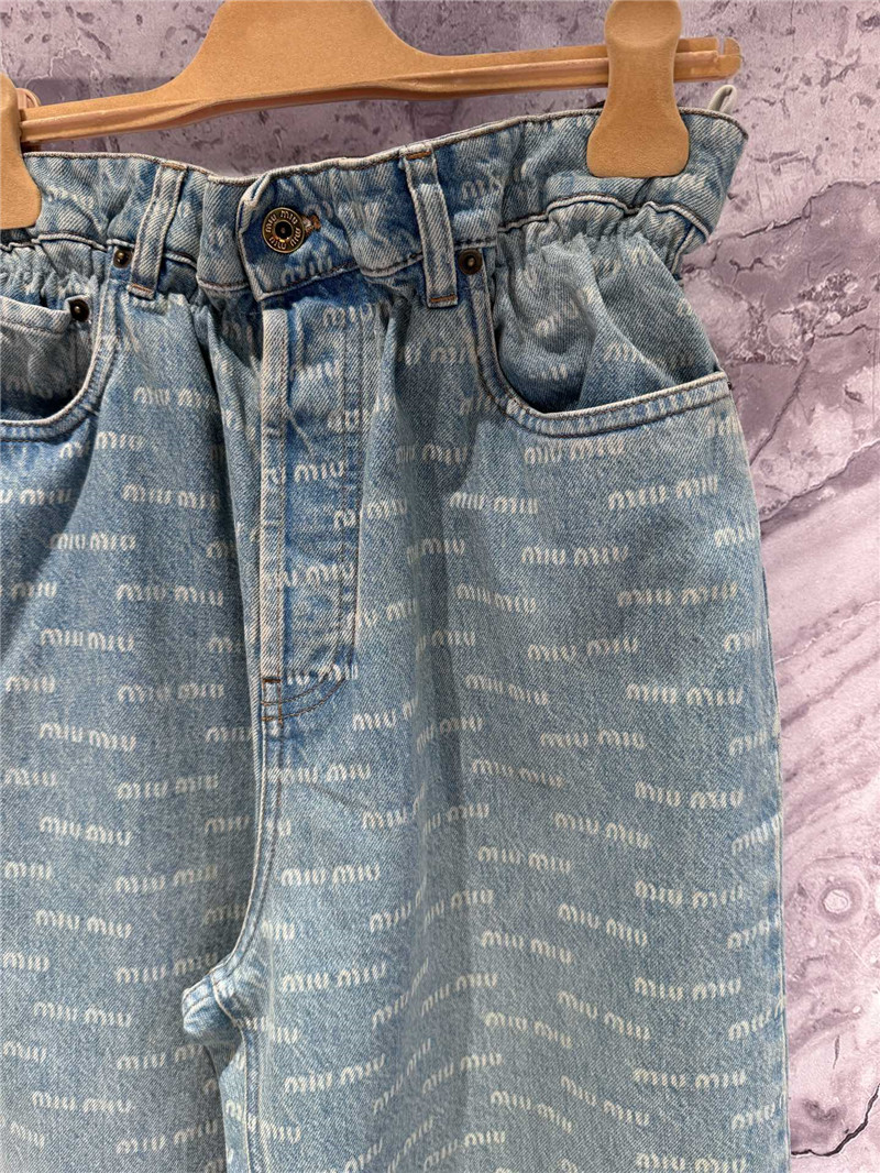 M1um1u flower waist jeans